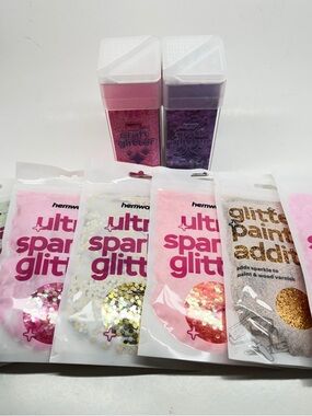 Hemway Pink and Purple Craft Glitter Pack